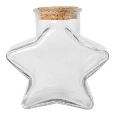 Imagem de Kit 4 Potes de Vidro Estrela com Tampa 150ml - Gici Casa
