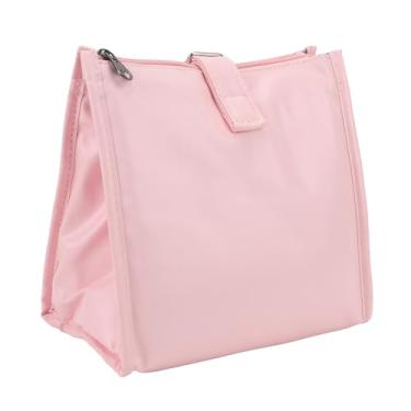 Imagem de OKJHFD Insulated Lunch Box Tote, Oxford Cloth Cool Bag, Water Resistant Thermal Cooler for Beverages Fruits Hot Meals Pink