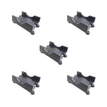 Imagem de KIT 5 Suporte Cpu Nobreak em Polipropileno Regulavel Preto - Masticmol