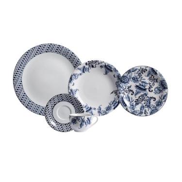 Imagem de Aparelho de Jantar Chá 30 Peças Porcelana Schmidt - Dec. Tamandaré 240