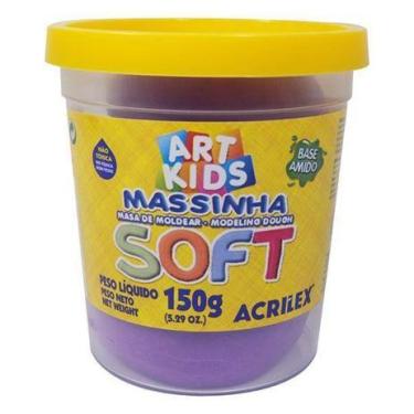 Imagem de Massinha De Modelar Soft Acrilex Pote 150g Violeta Ref. 516