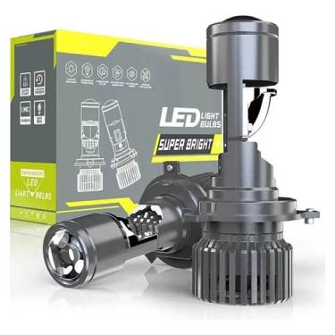 Imagem de Par Lâmpada H4 LED Projetor 130W 15000LM 6000K 12V - Iluminação de Alta Performance, Farol com Dissipador de Calor, IP67, Alta Eficiência para Carros e Caminhonetes