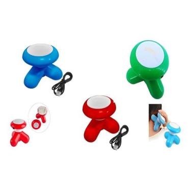 Imagem de Mini Massageador Eletrico pilhas Pescoço Costas Cores variadas - ZEM