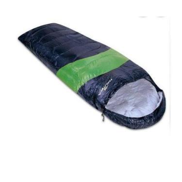 Imagem de Saco de Dormir Nautika Viper 5º A 12º Preto e Verde