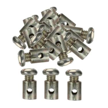 Imagem de UGPLM 20x Grampos de parada de cabos, metal, práticos, pontas de cabo de freio de acelerador, pontas de crimpagem de cabo de freio de bicicleta para, Style B