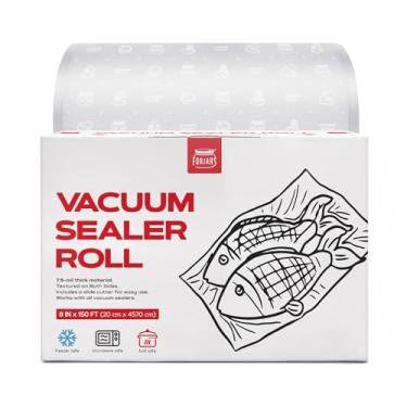 Imagem de FORJARS Sacos seladores a vácuo, rolos herméticos de armazenamento de alimentos e método de cozimento sous vide - perfeito para armazenamento de alimentos e cozinhar - ideal para uso doméstico e