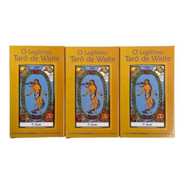 Imagem de Kit 3 O Taro Waite 22 Cartas Plastificado Manual