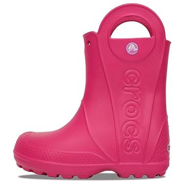 Imagem de Bota crocs handle it rain boot kids candy pink