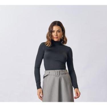 Imagem de BLUSA GOLA ALTA MANGA LONGA FEMININA REF:104346-Feminino