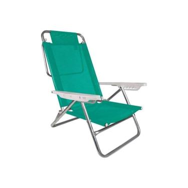 Imagem de Cadeira De Praia Reclinável Summer Fashion Anis Mor