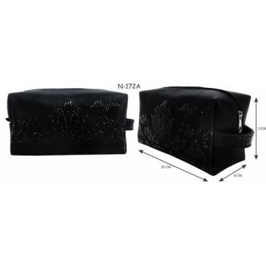 Imagem de Necessaire Casual Feminina Arabescos Bege, Magicc, Preto