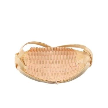 Imagem de Cesta de bambu tecida à mão, organizador criativo para decoração de casa, barco amarelo, barco de amendoim, barco verde(Peanut Boat)