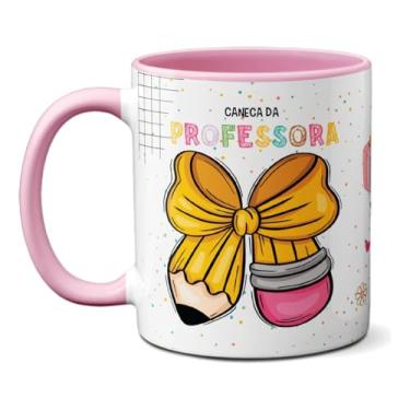 Imagem de Caneca Da Professora Você Muda Vidas Todos Os Dias Educação (Rosa)