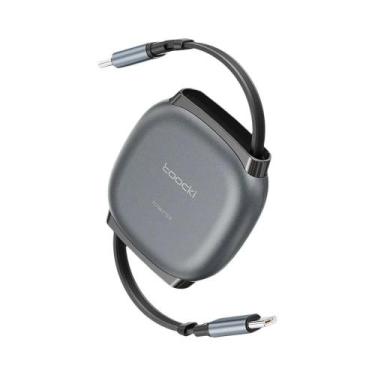 Imagem de Cabo Retrátil Tipo C De 100W Carregador Rápido Mini Tamanho Para iPhon