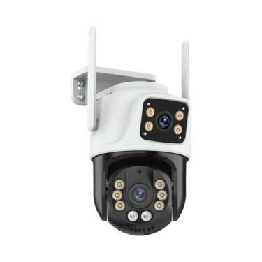 Imagem de Câmera IP PTZ De Três Lentes HD 6K Externa WiFi Com Rastreamento Autom