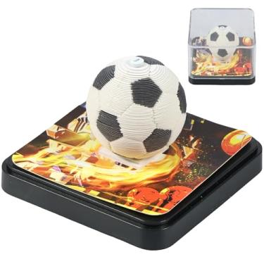 Imagem de ZJRDYYK Bloco de notas de calendário de arte 3D 2025, calendário de 2025, bloco de notas 3D, notas adesivas para entalhar em papel, calendário de mesa diário 3D, papel rasgar com capa acrílica contra