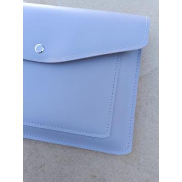 Imagem de Capa para Caderneta de Vacinação, Modelo Espiral e Brochura, com Bolso Externo, Várias Cores (azul bebê)