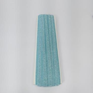 Imagem de 50 metros Elástico Lurex chato 7mm Azul Tifanny  3787 050 - MorenArtei