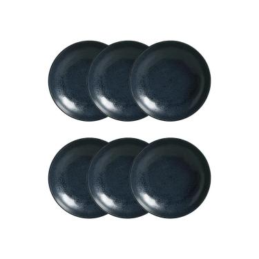 Imagem de Conjunto de Pratos Fundos Porto Brasil Bio Night Blue 830ml – 6 Peças