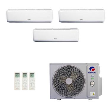 Imagem de Ar-Condicionado Multi Split Inverter Gree 36.000 (2x Evap HW 9.000 + 1x Evap HW 24.000) Quente/Frio 220V