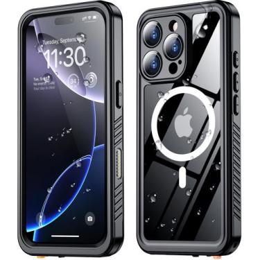 Imagem de Capa magnética SPIDERCASE para iPhone 16 Pro à prova d'água, protetora