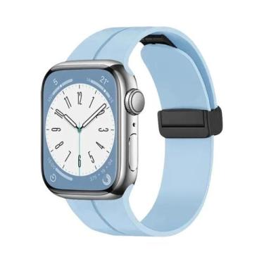 Imagem de Pulseira Magnética De Silicone De 49mm 45mm Para Apple Watch Ultra Sér
