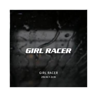 Imagem de Adesivos De Vinil Removíveis Para Carro Girl Racer, Decalques Para Jan