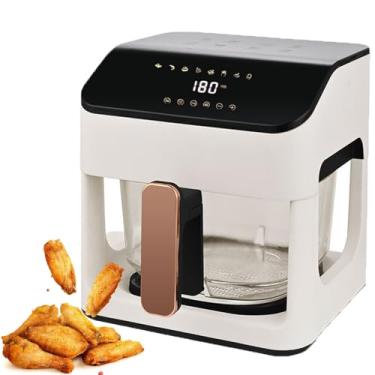 Imagem de Combinação de micro-ondas e fritadeira a ar,visualização panorâmica de 360 ​​graus,tempo inteligente de 1 a 60 minutos,ajuste de temperatura de 80 °C a 200 °C