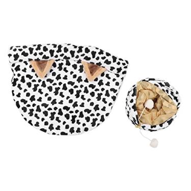 Imagem de Pssopp Cama de túnel de gato dobrável tubo de brinquedo com bola de arranhar e tapete para gatos de estimação, filhotes, coelhos, furões
