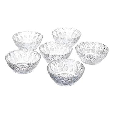 Imagem de CONJUNTO DE 6 TAÇAS DE VIDRO 150ml P/SOBREMESA - DOCES TRANSPARENTE