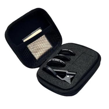 Imagem de KiBcsLic 3 peças de lente de câmera de telefone clipe em leve universal profissional removível lente de microscópio de telefone filtro CPL