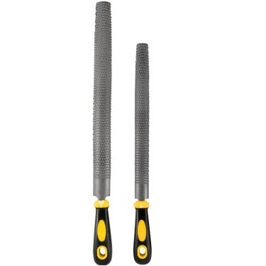 Imagem de Kit 2 Lima Grosa 10 E 12 Meia Cana Com Cabo Eda Profissional