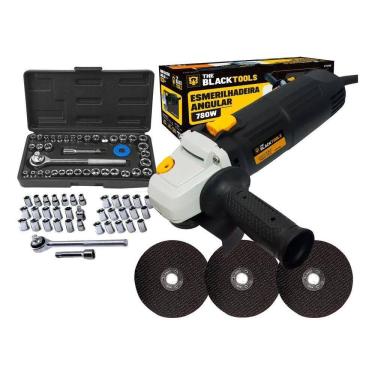 Imagem de 5X Esmerilhadeira Lixadeira Angular 4.1/2 + Acessórios