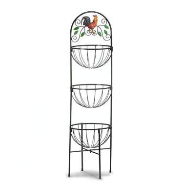 Imagem de Cesta de cozinha galo 3 níveis 30,48 x 30,48 x 110,48 cm