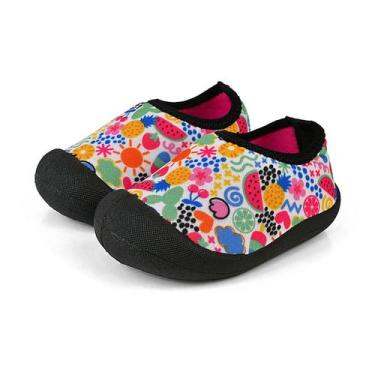 Imagem de Sapameia Antiderrapante Menina Infantil Bebê Colorido Mzshoes, Colorid