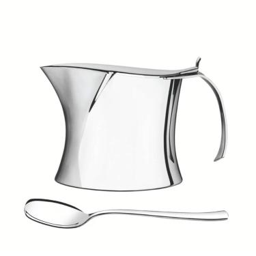 Imagem de Açucareiro Aço Inox Com Pá Chá E Café