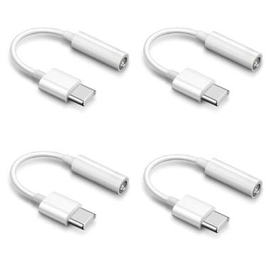 Imagem de Adaptador USB-C para conector de fone de ouvido de 3,5 mm, dongle auxiliar de áudio para iPhone 16/15 Pro, Samsung Galaxy S25/S24/S23, iPad Pro, cabo conversor DAC Hi-Fi compatível com dispositivos