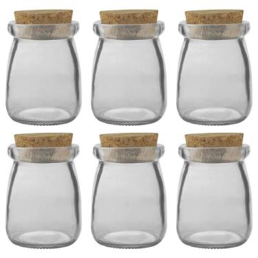 Imagem de 6 Porta Condimentos De Vidro Com Rolha 100Ml 1989 Lyor