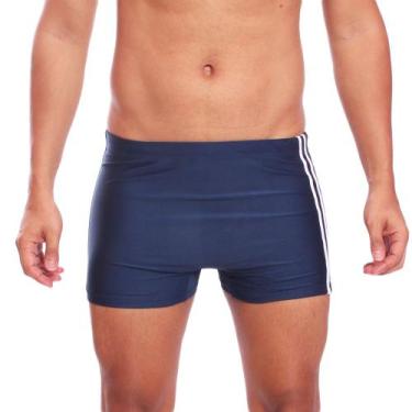Imagem de Sunga Boxer Masculina Com Friso Moda Praia Verão Preto - Areia Tropica