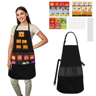 Imagem de Avental para professores AKAYOK Educational com 35 cartões de feltro p