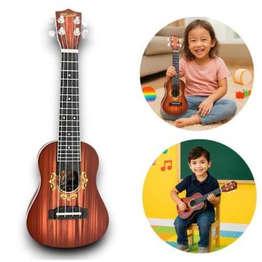 Imagem de Violão Infantil Médio Brinquedo Musical Capa e Palheta 49cm - Dony Toy