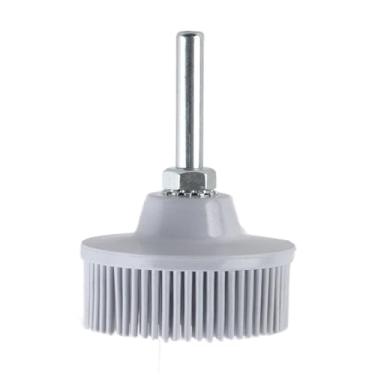 Imagem de Disco de Cerdas de 2 Polegadas, Escova Abrasiva de Borracha Esmeril, Rebolo de Polimento, Resistente Ao Desgaste e Durável, Adequado para Acabamento Fino de Metal, Limpeza (WHITE)