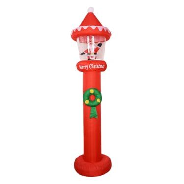 Imagem de Esquirla Papai Noel inflável de Natal, decoração inflável de Natal, brinquedo luminoso com luzes LED embutidas, decoração de quintal