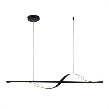 Imagem de Pendente Led Taschibra Coaster 20W 3000K Quente Bivolt Preto