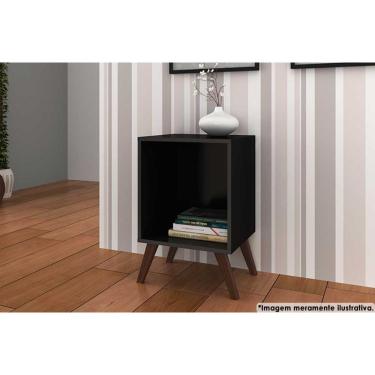 Imagem de Mesa Lateral p/ Sala RT3013 Preto - Movelbento