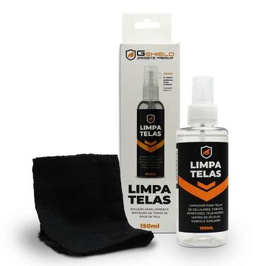 Imagem de Kit Spray Bactericida Limpa Telas 150ml + Flanela Microfibra Peluciada - Celular, Notebook, TV, Tablet, Óculos - ANVISA | Grip Clean