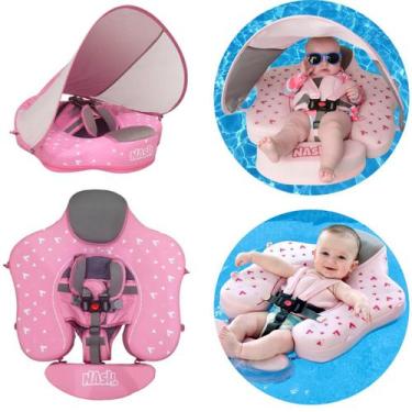 Imagem de Boia Bote Infantil Bebê Cobertura Proteção Solar Original Piscina - Na
