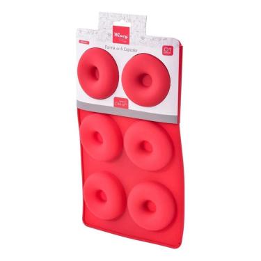 Imagem de 2X Forma De Silicone Para Mini Donuts Mini Pudins 6 Cavidade