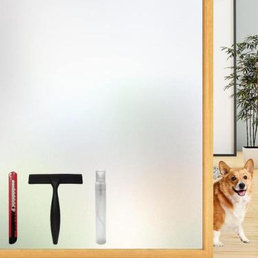 Imagem de Filme de privacidade LOVEPEA Janela de vidro fosco 75x200cm com ferram