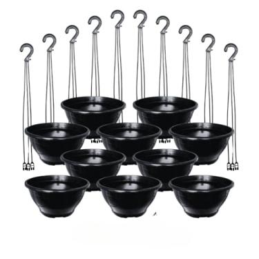 Imagem de Kit 10 Vasos Cuia 21cm com Haste 43cm Resistente Ideal p Rosa do Deserto, Samambaia